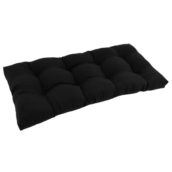 Blazing Needles 42-inch by 19-inch Squared Twill Tufted Loveseat Cushion 94006-LS-TW-BK
