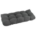 thumbnail image 1 of 42-inch by 19-inch U-Shaped Micro Suede Polyester Tufted Settee/Bench Cushion - Grey, 1 of 1