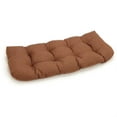 thumbnail image 1 of Blazing Needles 42-inch by 19-inch U-Shaped Solid Spun Polyester Tufted Settee/Bench Cushion-Color:Mocha, 1 of 2