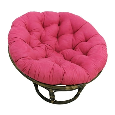 Blazing Needles 44-inch Solid Micro Suede Papasan Cushion (Fits 42-inch Papasan Frame)-Color:Bery Berry