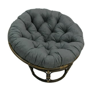 Gruytoie Papasan Chair Cushion, Hanging Basket Hammocks Swing Chair Large  Seat Pad Soft Twill Overstuffed Round Chair Cushion