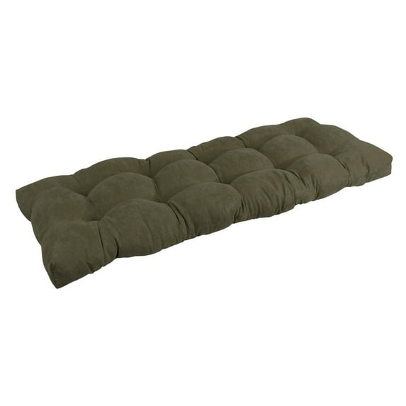 Blazing Needles 46-inch by 19-inch Tufted Solid Microsuede Bench Cushion