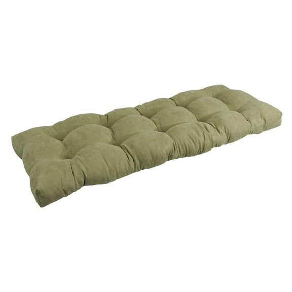 Blazing Needles 46-inch by 19-inch Tufted Solid Microsuede Bench Cushion