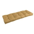 thumbnail image 1 of Blazing Needles 46-inch by 19-inch Tufted Solid Outdoor Spun Polyester Loveseat Cushion, 1 of 3