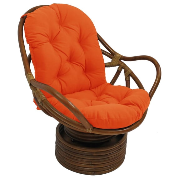 48-inch by 24-inch Solid Outdoor Spun Polyester Swivel Rocker Cushion 93310-REO-SOL-13