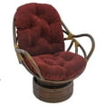 thumbnail image 1 of Blazing Needles 48" x 24" Jacquard Chenille Swivel Rocker Cushion-Color:Bordeaux, 1 of 5