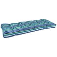 thumbnail image 1 of Blazing Needles 51-inch by 19-inch Tufted Patterned Outdoor Spun Polyester Loveseat Cushion, 1 of 5
