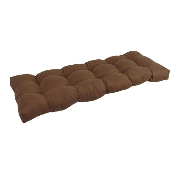 Blazing Needles 51-inch by 19-inch Tufted Solid Microsuede Bench Cushion