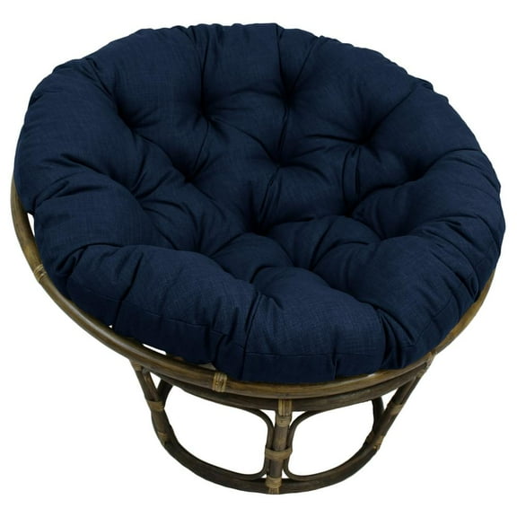 Blazing Needles 52-inch Solid Outdoor Spun Polyester Papasan Cushion