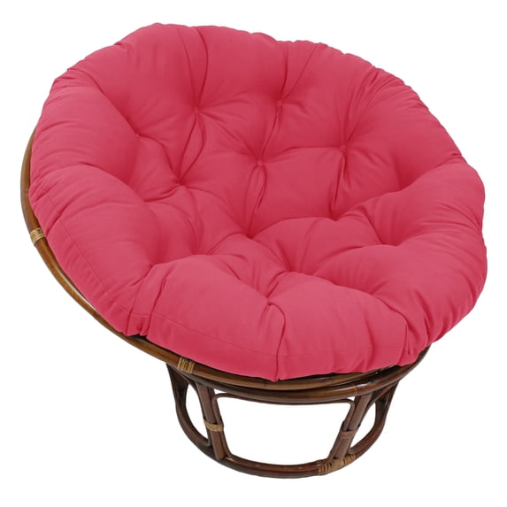 Blazing Needles 52-inch Solid Twill Papasan Cushion - Bery Berry