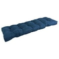 thumbnail image 1 of 55-inch by 19-inch Tufted Solid Microsuede Bench Cushion Blue-Color, 1 of 3