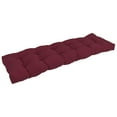 thumbnail image 1 of 55-inch by 19-inch Tufted Solid Twill Bench Cushion Red-Color, 1 of 2