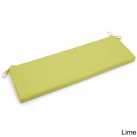 Blazing Needles 56-inch Solid Outdoor Bench Cushion-Lime