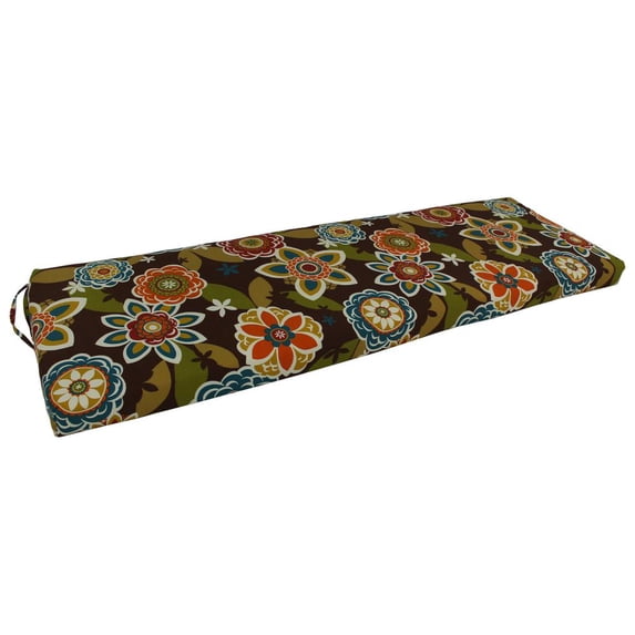 Blazing Needles Outdoor Bench Cushion, 1 Count (Pack of 1), Annie Chocolate