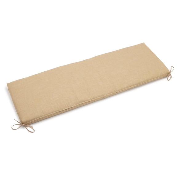 Blazing Needles 57" x 19" Patio 3-Seater Bench Cushion-Sandstone