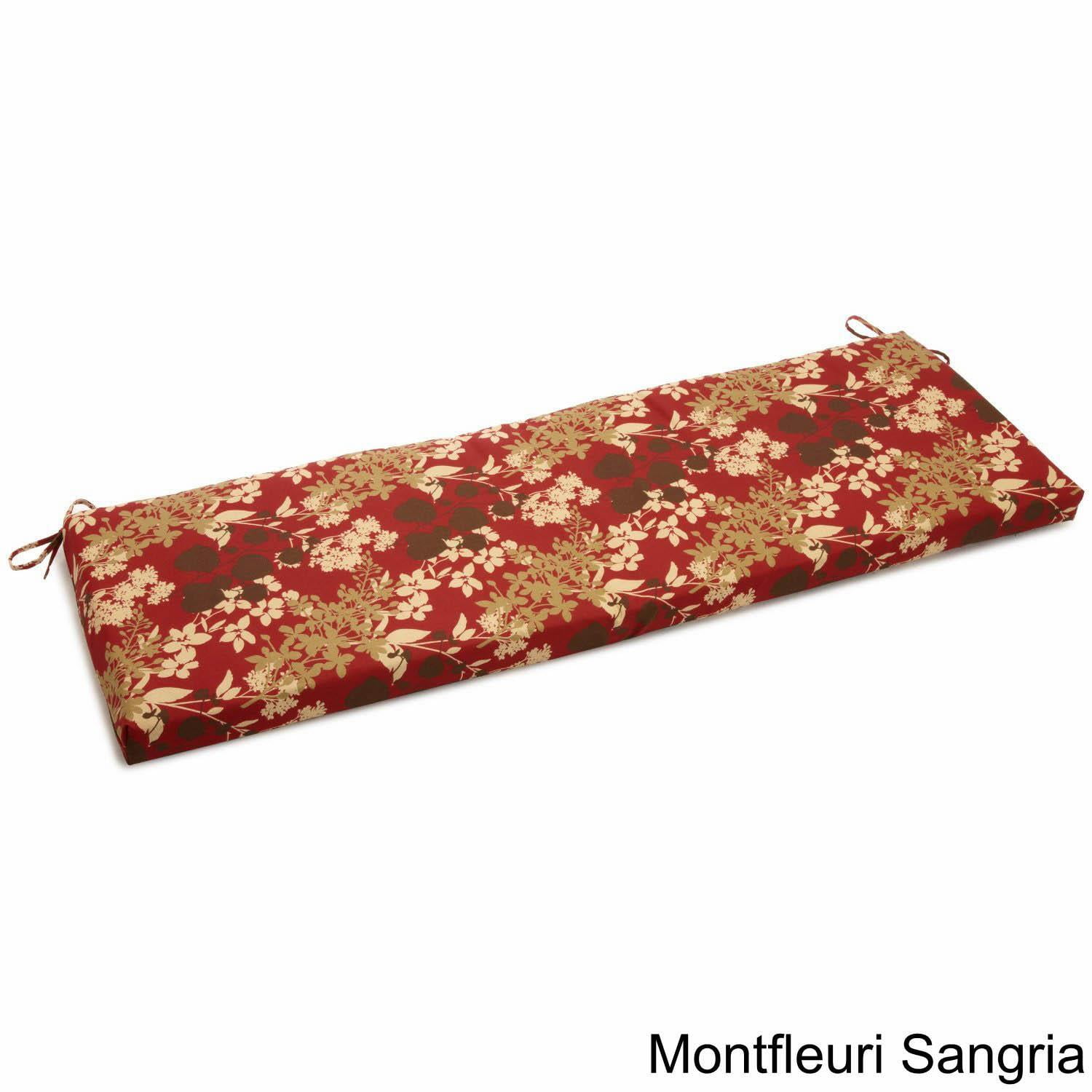 Montfleuri Sangria 57" Outdoor UV-Resistant Bench Cushion