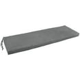 thumbnail image 1 of 60-inch by 19-inch Micro Suede Bench Cushion - Grey, 1 of 10