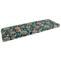 Blazing Needles 63-inch by 19-inch Patterned Outdoor Spun Polyester Bench Cushion 963X19-REO-64