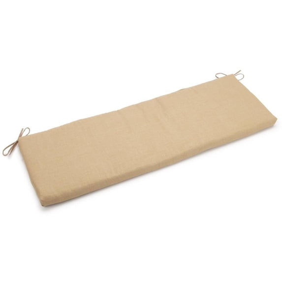 63-inch by 19-inch Spun Polyester Bench Cushion - Sandstone