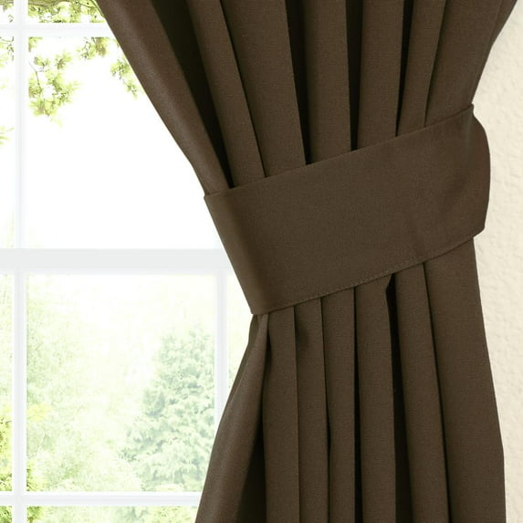 Blazing Needles 63-inch by 52-inch Twill Curtain Panels (Set of 2)