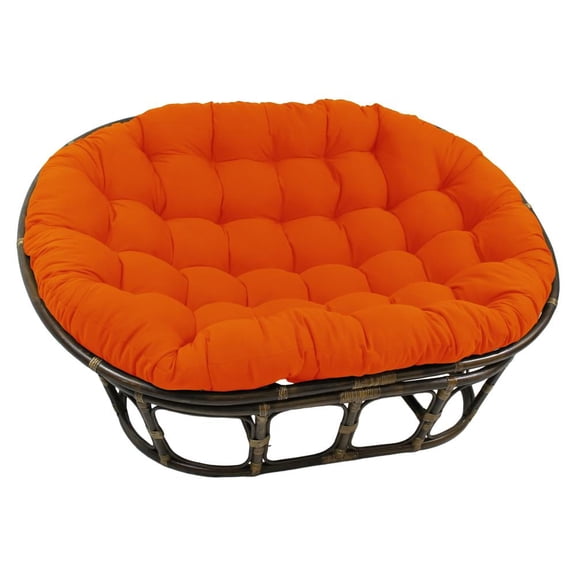 Blazing Needles 65-inch by 48-inch Solid Twill Double Papasan Cushion (Cushion Only - Chair Frame NOT Included) 93304-TW-TD