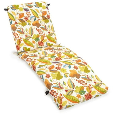Blazing Needles 72-inch by 24-inch Patterned Polyester Outdoor Chaise Lounge Cushion 93475-REO-26