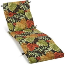 Blazing Needles 72-inch by 24-inch Patterned Polyester Outdoor Chaise Lounge Cushion