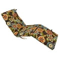 thumbnail image 1 of Blazing Needles 72-inch by 24-inch Patterned Polyester Outdoor Chaise Lounge Cushion, 1 of 7