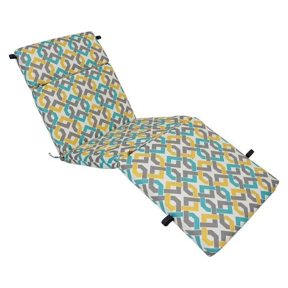 72-inch by 24-inch Polyester Outdoor Chaise Lounge Cushion 93475-OD-186