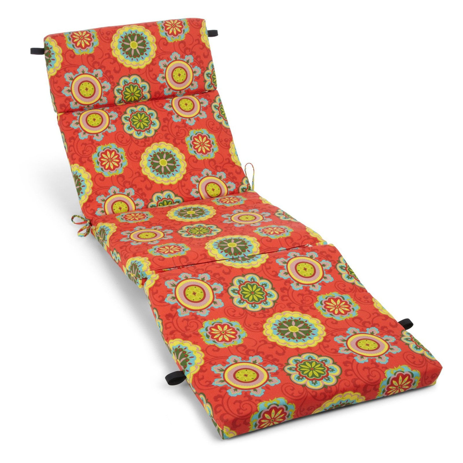 Blazing Needles 72 x 24 in. Patterned Polyester Outdoor Chaise