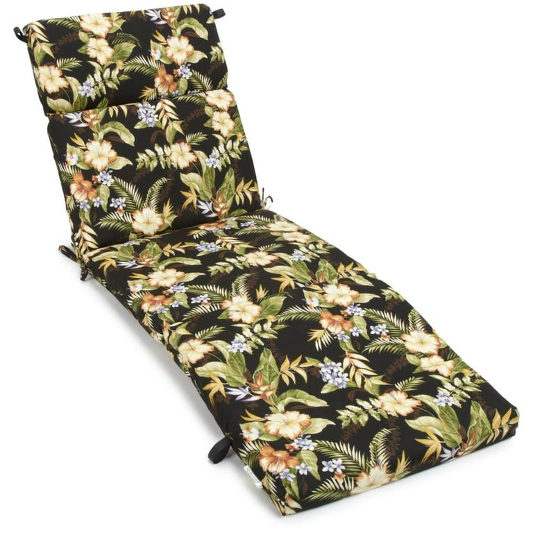 Blazing Needles 72 inch by 24 inch Patterned Polyester Outdoor Chaise Lounge Cushion 93475 REO 12 Walmart