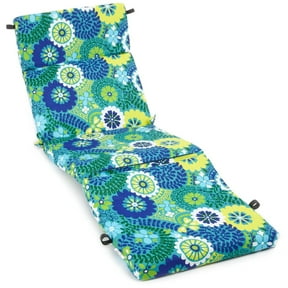 Jordan Manufacturing Outdoor Chaise Lounge Cushion in Lensing Jungle 856PK1-3727E - The Home Depot