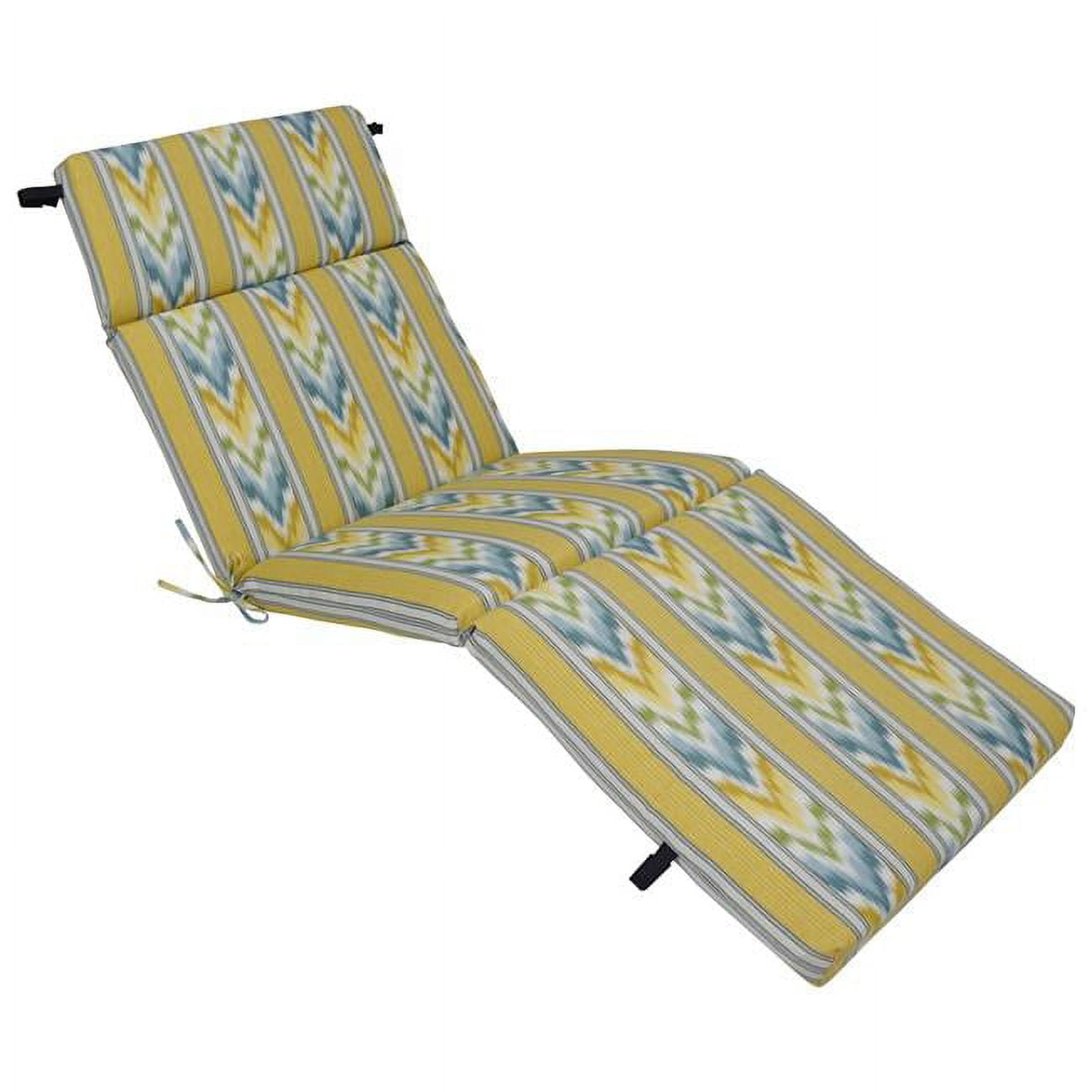Blazing Needles 72 x 24 in. Polyester Outdoor Chaise Lounge Cushion Libella Cornsilk Walmart
