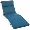 thumbnail image 1 of Blazing Needles 93475-REO-SOL-16 72 x 24 in. Solid Polyester Outdoor Chaise Lounge Cushion, Sea Blue, 1 of 5