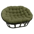 thumbnail image 1 of Blazing Needles 78-inch by 58-inch Solid Microsuede Double Papasan Cushion  93304-78-MS-SG, 1 of 6