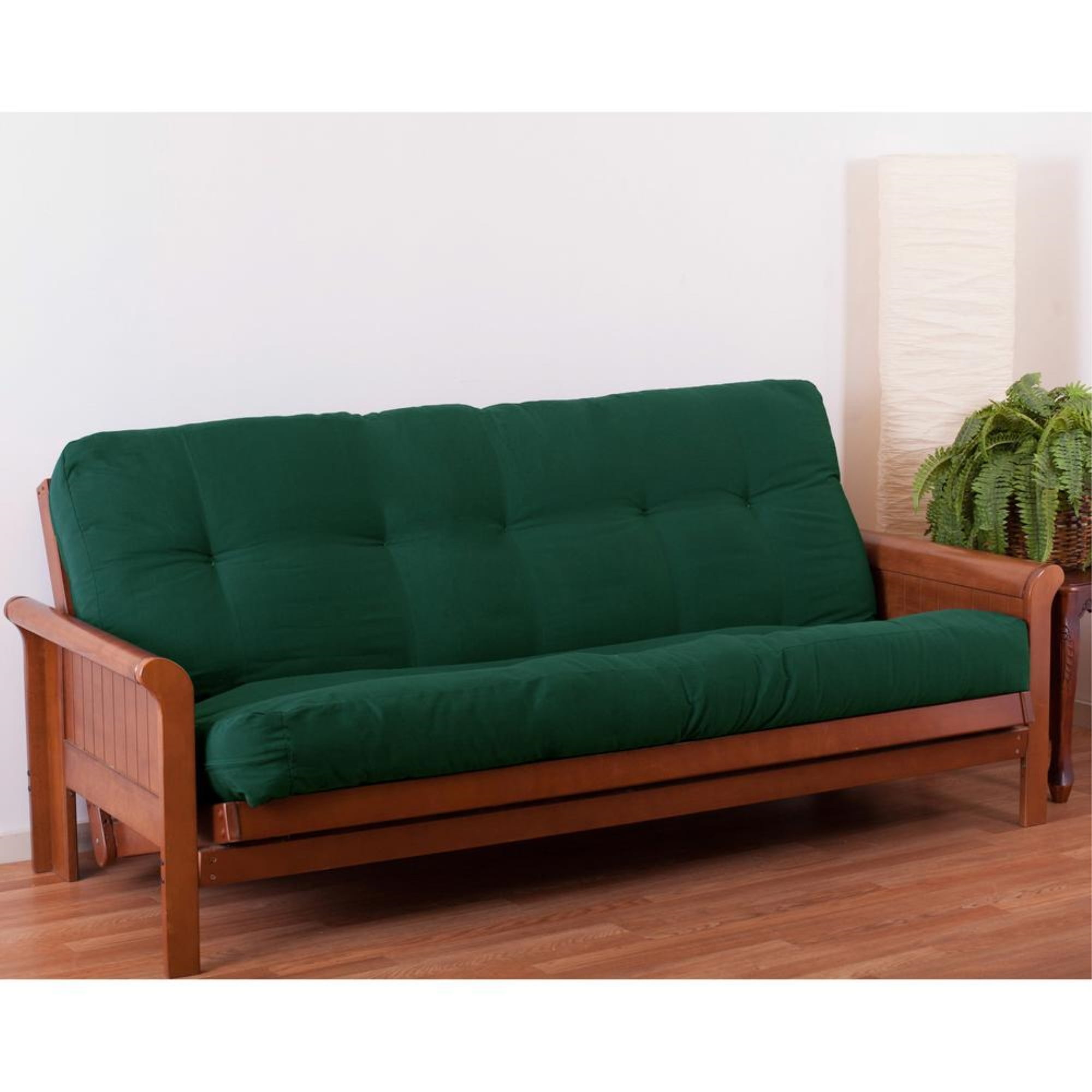 Blazing Needles Renewal 8-inch Twill Full-size Futon Mattress - Forest Green