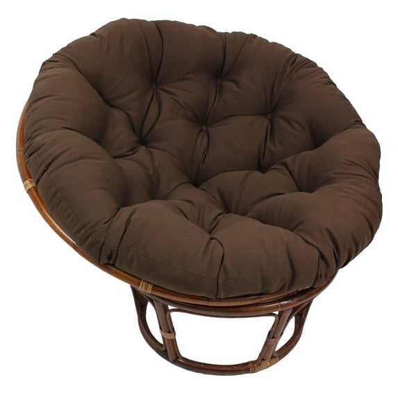 Blazing Needles 48-inch Solid Twill Papasan Cushion - Chocolate