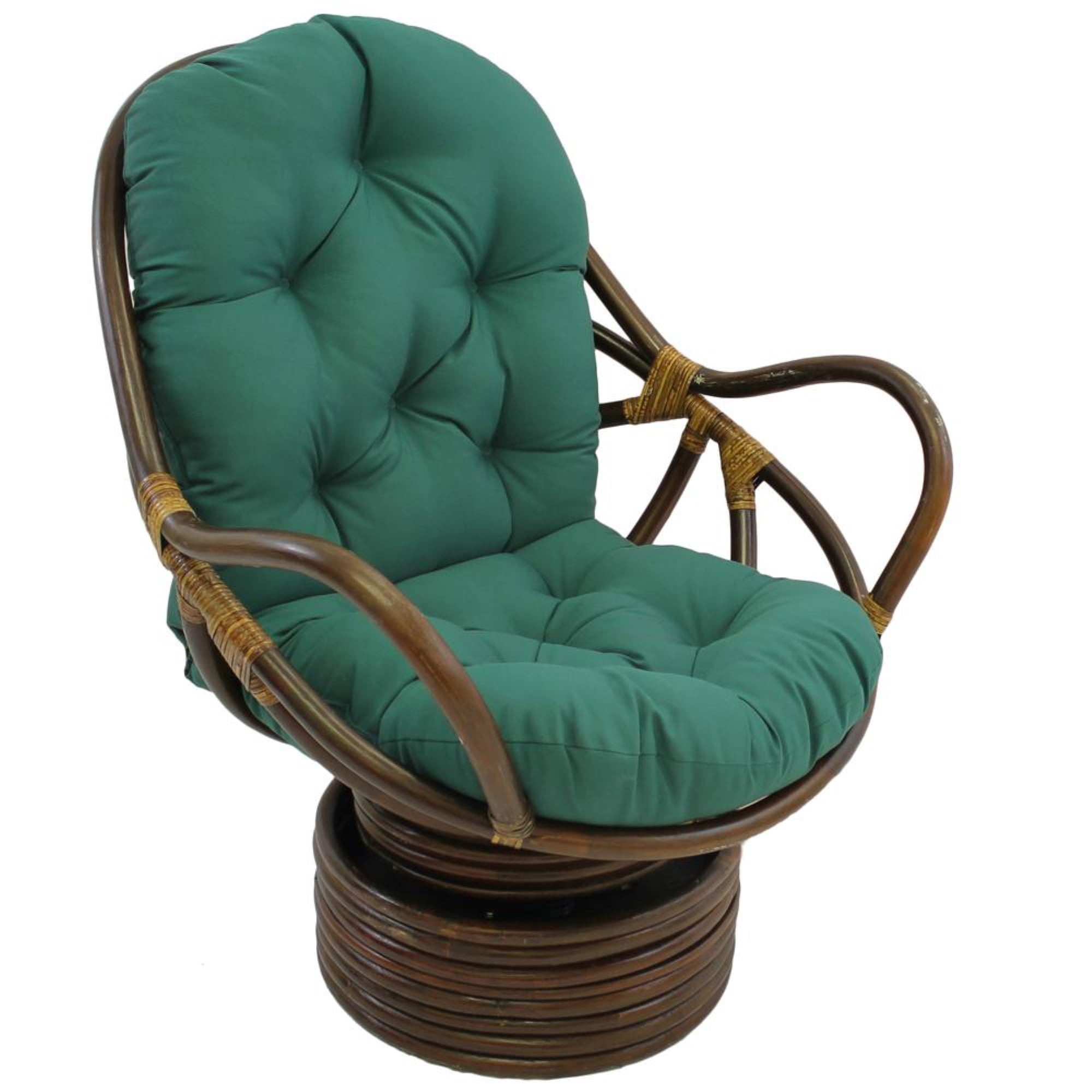 Forest Green Twill Swivel Rocker Cushion, 48" x 24"