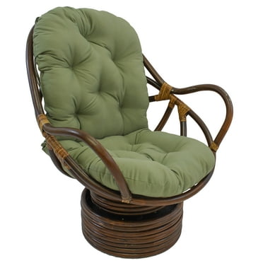 48-inch by 24-inch Solid Twill Swivel Rocker Cushion