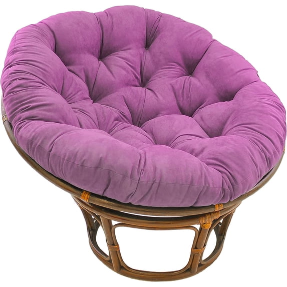 44-inch Solid Microsuede Papasan Cushion (Fits 42-inch Papasan Frame) 93312-MS-UV