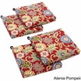 thumbnail image 1 of Blazing Needles 93454-4CH-REO-40 20 x 19 in. Patterned Outdoor Spun Polyester Chair Cushions, Alenia Pompeii - Set of 4, 1 of 3