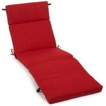 Blazing Needles 93475-REO-SOL-04 72 x 24 in. Solid Polyester Outdoor Chaise Lounge Cushion, Paprika