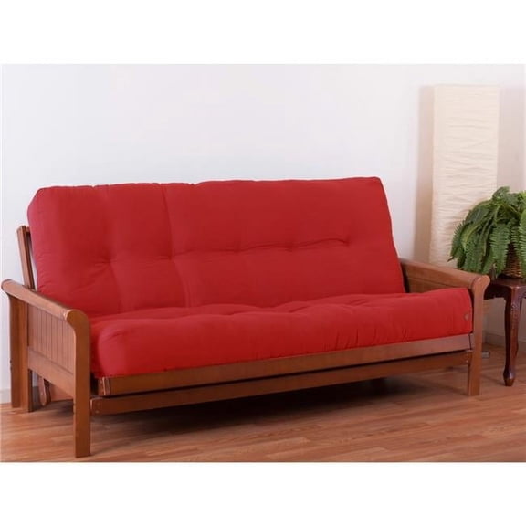 Blazing Needles Renewal 9-inch Twill Full-size Futon Mattress - Red - Red