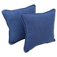thumbnail image 1 of Blazing Needles 9810-CD-S2-DNM Double-Corded Patterned Indoor Throw Pillows, Denim - Set of 2, 1 of 1