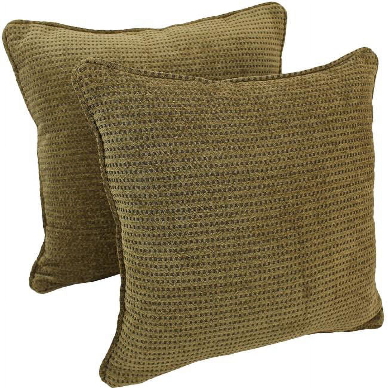 18inch Doublecorded Patterned Jacquard Chenille Square Throw Pillows
