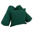 thumbnail image 1 of Double-corded Solid Twill Throw Pillows with Inserts (Set of 3) - Forest Green, 1 of 2