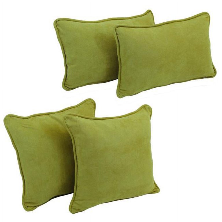 Blazing Needles 18-inch Corded Throw Pillows with Inserts (Set of