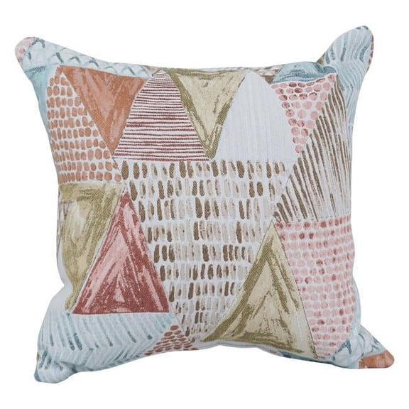 Blazing Needles 9910-S1-ID-106 17 in. Jacquard Throw Pillows with Inserts, Kandafrt Blush