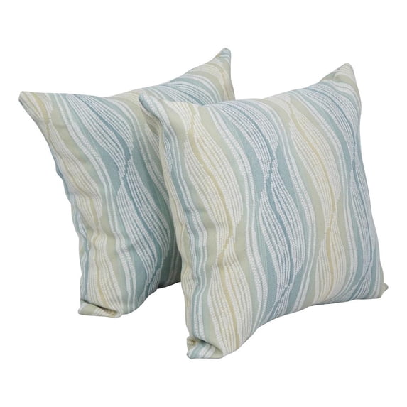 17-inch Jacquard Throw Pillows with Inserts (Set of 2) 9910-S2-ID-086