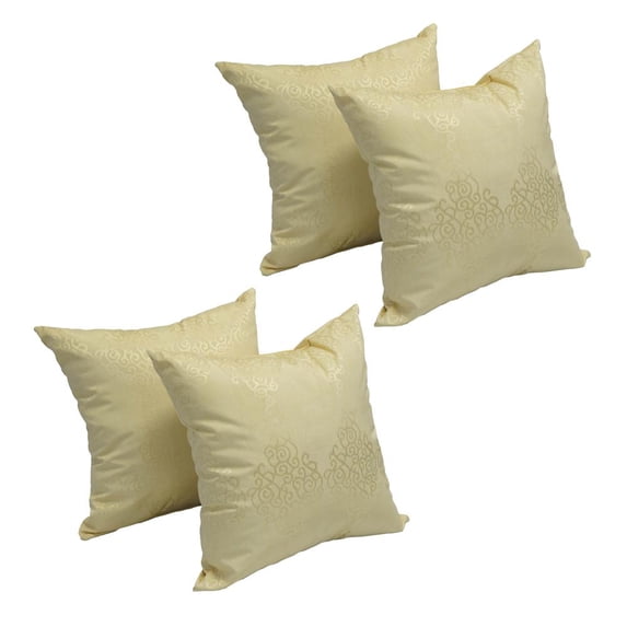 17-inch Jacquard Throw Pillows with Inserts (Set of 4) 9910-S4-ID-020